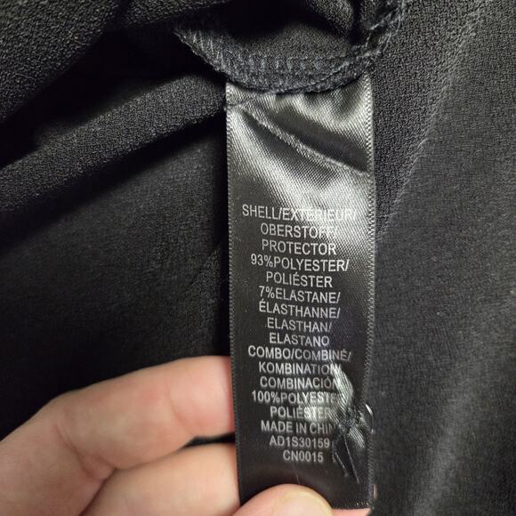 Adrianna Papell Lacey Ruffled Black Tank Top Size Medium - Picture 4 of 8